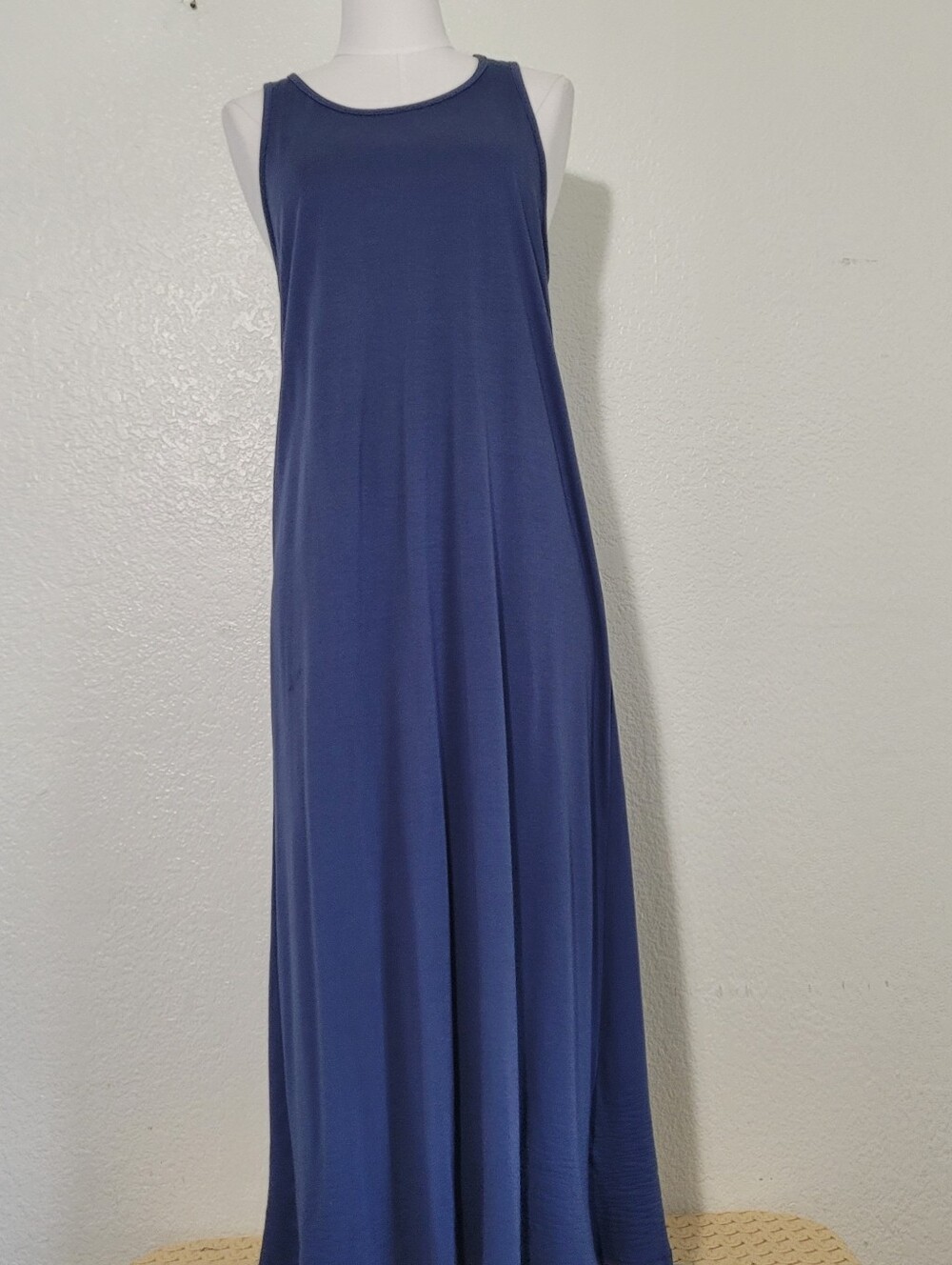People's Project LA Jersey Sleeveless Navy Maxi Dress Size Small